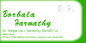 borbala harmathy business card